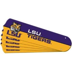 Sports Fan Products 7990 LSU TeamFanz Collegiate 5 Blade Set for a 52 