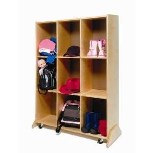   Brothers Birch Laminate 9 Cubby Storage And Teaching Center Baby