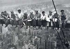 New York City Iron Workers Lunch On Girder Poster  