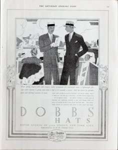 1931 Dobbs Hats vintage ad  