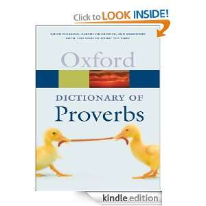 Dictionary of Proverbs (Oxford Paperback Reference) John Simpson 