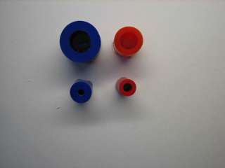 right (same I.D.) Our hose (blue) vs competitors (red) (same 