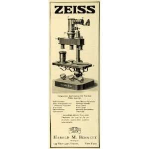  1922 Ad Carl Zeiss Jena Comparison Spectroscope Color 