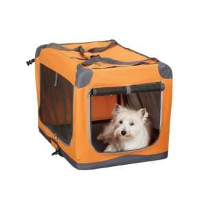   Gear Nylon Pioneer Soft Dog Crate, Small, Orange