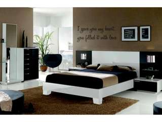   YOU MY HEART Wall Decal Words Lettering Quote Bedroom Home 36  