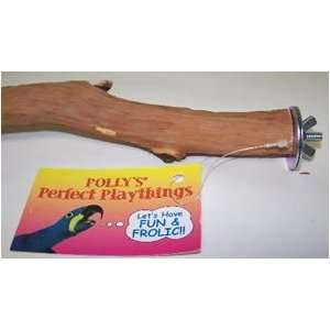 Pollys Pet Products 12in Hardwood Bird Perch with Bolts 