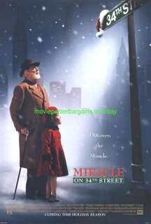 MIRACLE ON 34TH STREET MOVIE POSTER DS 2ND ADVANCE 1994  