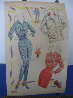 Vtg Paper Dolls Joanne Woodward 1958 Saalfield  