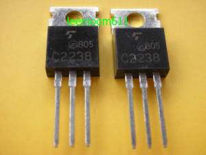 50, Toshiba 2SC2238 C2238 Power AMP Transistor TO 220  
