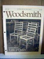 Woodsmith Magazine No. 64 Dining Room Table & Chairs  