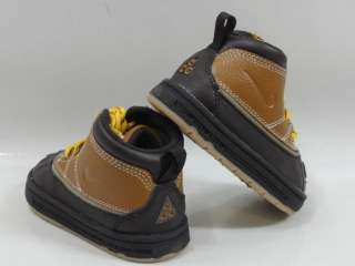Nike Woodside Brown Black Tan Boots Toddler Baby Size 7  