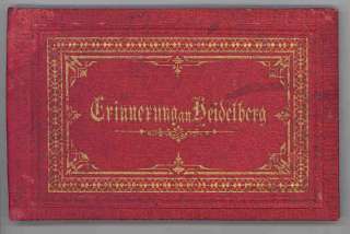Book HEIDELBERG. 12 Woodburytype views.Antique c1880s  
