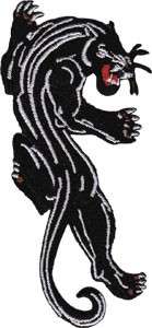 Iron On Embroidered Patch Animals Black Panther 3666  