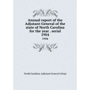 Annual report of the Adjutant General of the state of North Carolina 