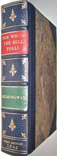 HEMINGWAYs FOR WHOM THE BELLS TOLL 1st FIRST EDITION  