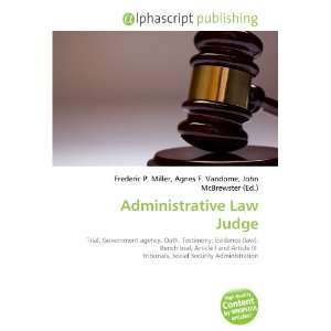  Administrative Law Judge (9786133851856) Books