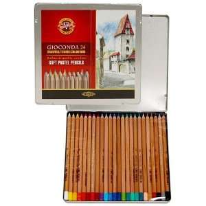   Noor Gioconda Soft Pastel Pencil Tin Set of 24 Arts, Crafts & Sewing