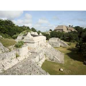  The Twin Pyramids, Mayan Ruins, Ek Balam, Yucatan, Mexico 