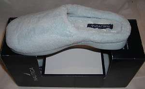 Nautica Memory Foam Technology Womens Plush Light Blue Slippers Size 