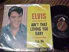 Elvis Presley   Ask Me   1960s RCA 45 RPM Record and Picture Sleeve