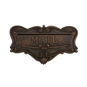  Adorned Solid Brass Mail Letter Slot   Oil Rubbed Bronze 