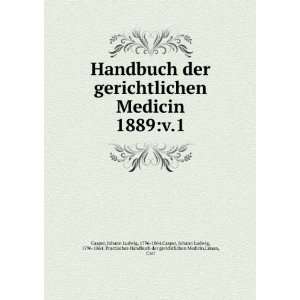   Handbuch der gerichtlichen Medicin,Liman, Carl Casper Books