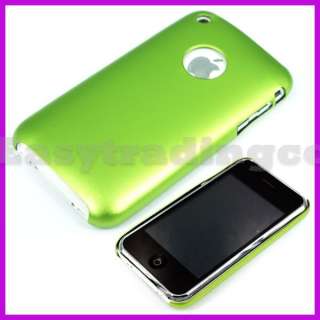 Metal Aluminum Back Cover Case for iPhone 3G 3GS Green  