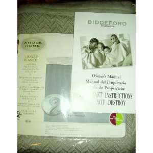  Biddeford Whole Home Electric Warming Heated Blanket with 