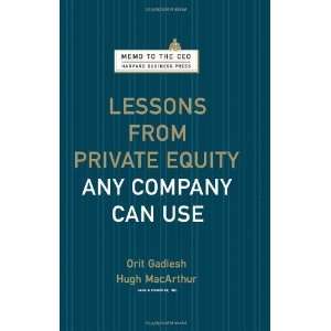   Any Company Can Use (Memo to the CEO) [Hardcover] Orit Gadiesh Books