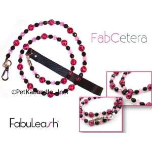  FabuLeash FabCetera Collection Fancy Glamorous Beaded Pink 
