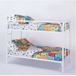  Coaster Toby Twin over Twin Metal Bunk Bed in White Finish 