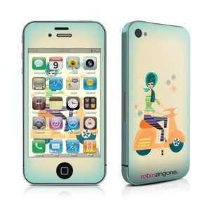 Vroom Vroom Design Protective Skin Decal Sticker for Apple iPhone 4 