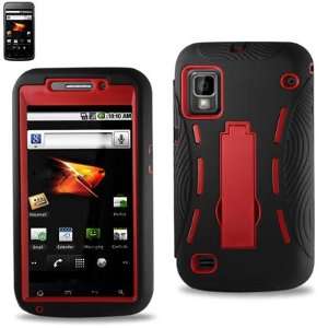   Red Hybrid 2 in 1 Case W/Kickstand Function Cell Phones & Accessories