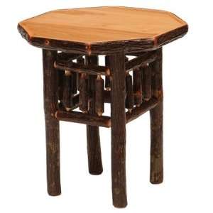 Fireside Lodge 81053 Hickory Octagon Nightstand in Rustic 