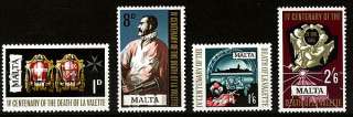 Malta  1968 400th Anniversary since the death of La Valette MNH