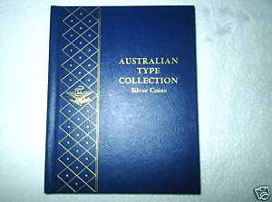 Whitman Bookshelf Album #9528 for Australia Type,Silver  