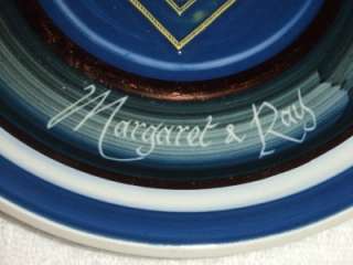 Superb Masonic Penarth Lodge 4133 Plate Rumney Pottery  