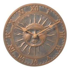  Whitehall Sunface Clock   Copper Verdi