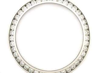 1CT DIAMOND BEZEL MADE FOR ROLEX CHANNEL SET 18KW VS2  