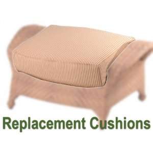  WhiteCraft Boca Wicker Ottoman Replacement Cushions Patio 
