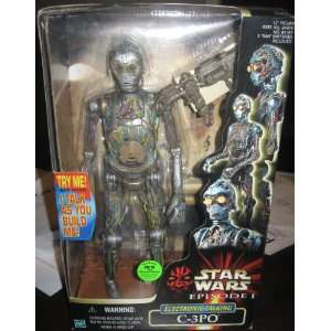   Talking Buildable C 3PO Figure with Lights & Sounds Toys & Games