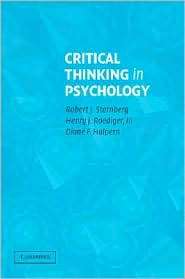 Critical Thinking in Psychology, (0521608341), Robert J. Sternberg 