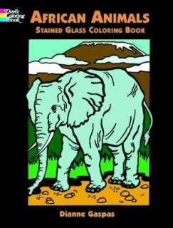   Glass Coloring Book by Dianne Gaspas, Dover Publications  Paperback