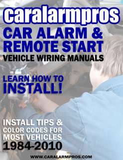 Car Alarm Remote Start Installation & Wiring Diagram CD  