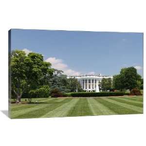 White House Lawn   Gallery Wrapped Canvas   Museum Quality  Size 48 