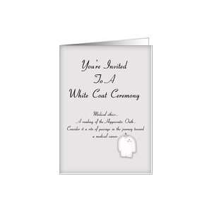  Youre Invited (White Coat Ceremony) Card Health 