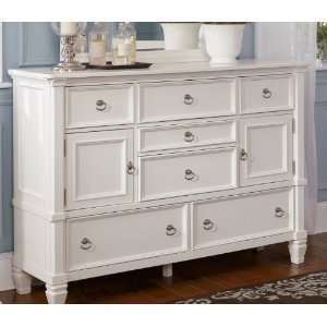    Cottage Style White Prentice Bedroom Dresser Furniture & Decor