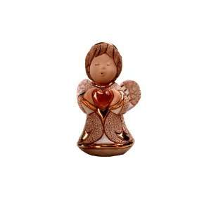  Rinconada Angel with heart Figurine, White