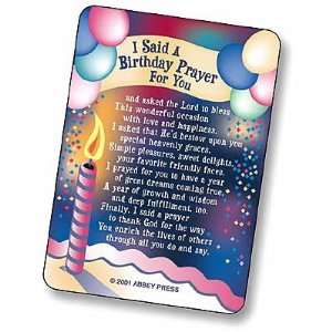  Birthday Prayer Prayer Card