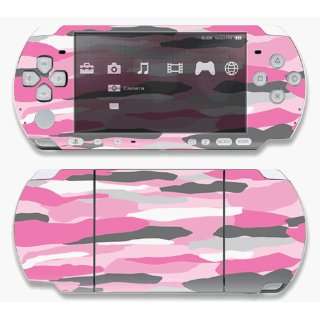  ~Sony PSP Slim 3000 Skin Decal Sticker   Pink Camo 